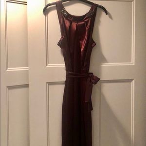 Chocolate brown Vera Wang evening gown